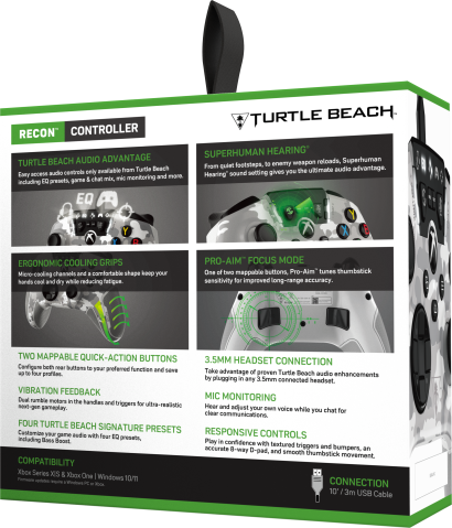 turtle beach recon controller arctic camo 3d us 01 back view